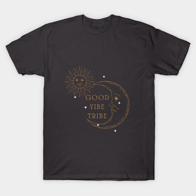 Good Vibe Tribe Sun Moon T-Shirt by Gifts of Recovery